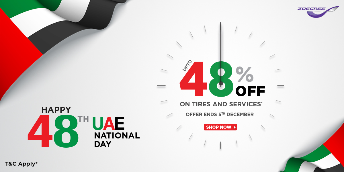 ZDEGREE National Day Sale - Upto 48% off on Tires & Services