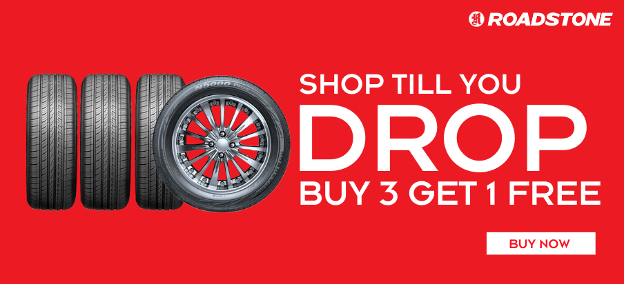 Buy 3 Get 1 Free on Roadstone Tyres  