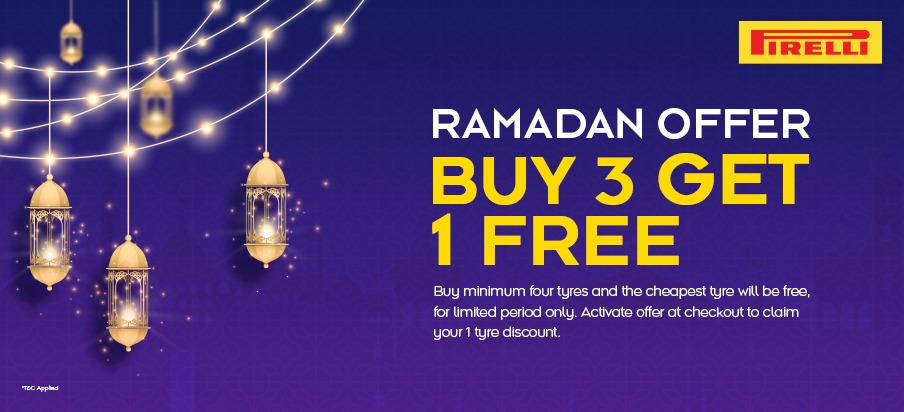 Pirelli: Buy 4 Get Cheapest Free